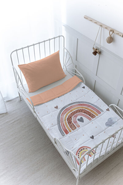 Tuğba Kuğu Organik Baskılı Bebek (100x150 Cm) Yorgan Seti - Iconic Serisi - S...