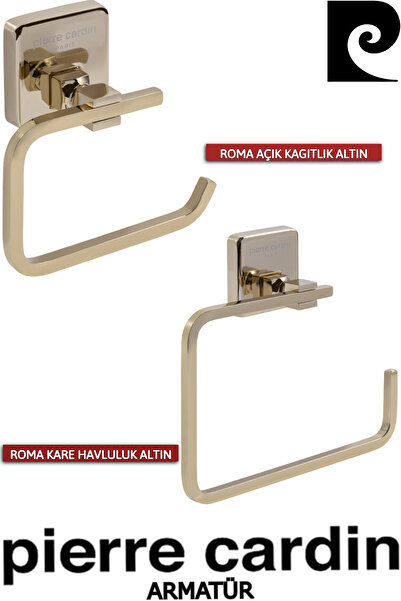 Pierre Cardin Roma Açık Kağıtlık Altın + Roma Kare Havluluk Altın