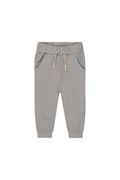 Dirkje Boys' Loose Cotton Side Seam Joggers - Grey