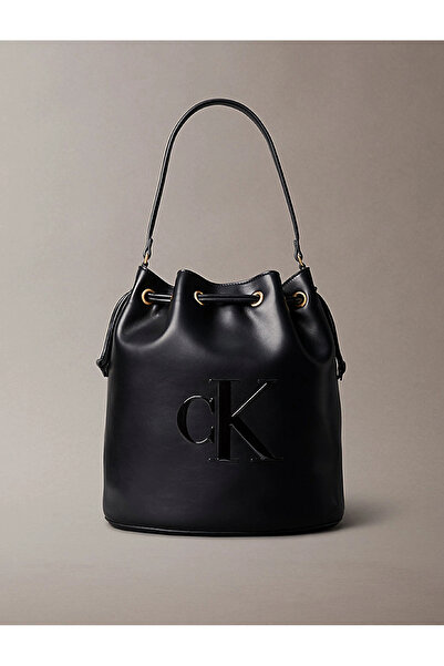 Calvin Klein Large Ck Logo Bucket Women's Black Bag Lv04F3232G-Ub1