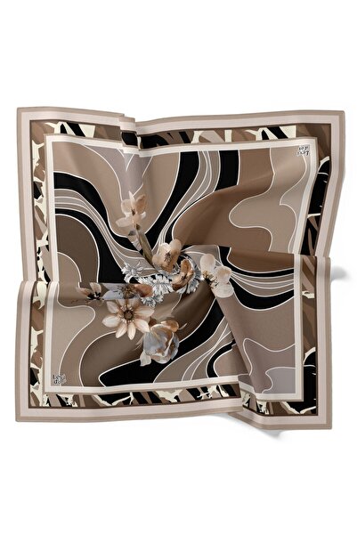 Levidor Φουλάρι με λουλουδάτο σχέδιο μπατίκ με λαμπερό κρυστάλλινο σχέδιο