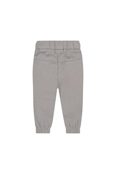 Dirkje Boys' Loose Cotton Side Seam Joggers - Grey