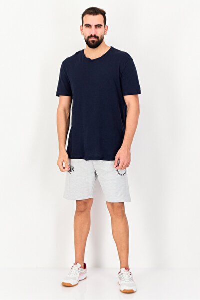 BLANK ESSENTIALS Men Brand Logo Basic Shorts, Grey