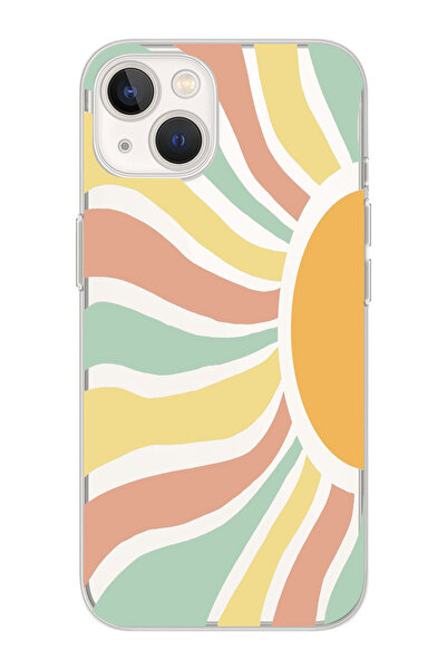 Elorakılıf Iphone 15 Uyumlu Baskılı Yumuşak Silikon Şeffaf Telefon Kılıfı