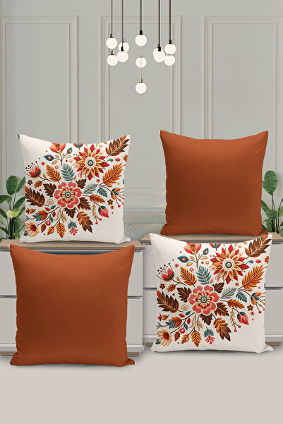 Filamente Husă de pernă cu imprimare digitală pe două fețe, cu aspect de brod...