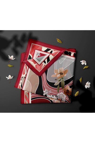 Levidor Φουλάρι με λουλουδάτο σχέδιο μπατίκ με λαμπερό κρυστάλλινο σχέδιο