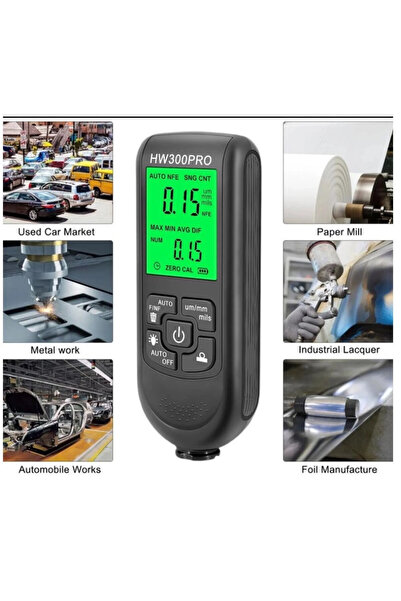 Epilons HW-300PRO Oto Boya Kalınlık Ölçer 0-2000µm Fe & NFe Kaplama Kalınlık ...