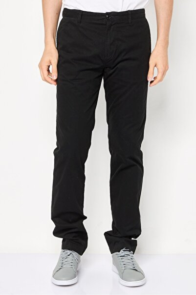 Lacoste Men Regular Fit Solid Chino Pants, Black