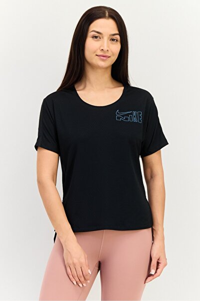 Nike Women Sportswear Fit Short Sleeve Running T-shirt, Black