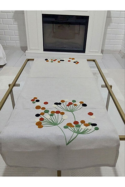 Körfez Kırlent Nakış İşleme Punch Runner 40x140