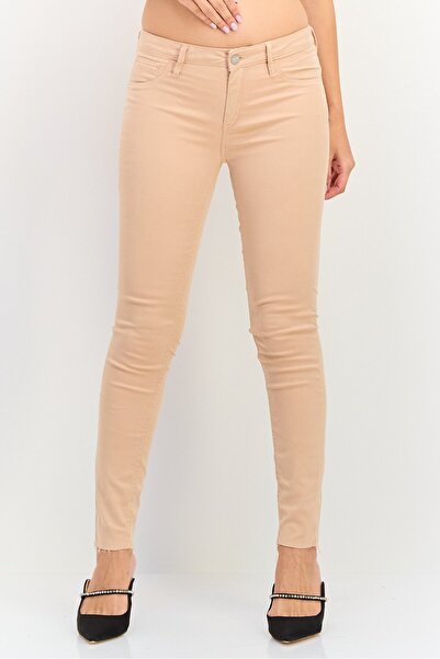 Reiko Women Skinny Fit Solid Cropped Pants, Old Rose