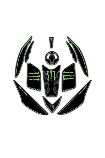 Redline Grafik Mondial Drift L Full Yeşil Monster Tank Pad Set Redlinegrafik