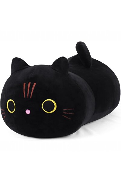 Malvys Jucărie de pluș Pisica neagră Luna 25 cm, antistres și prietenă a somnului pentru copii