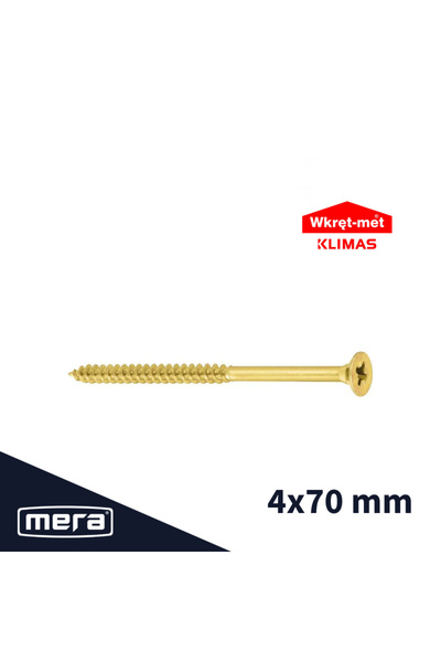 Other Șuruburi pentru lemn călit Wkręt-met cu cap înecat 4.0 x 70 cu filet pa...