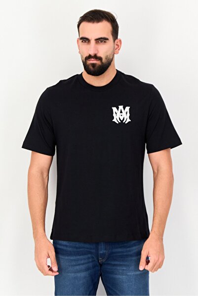 Amiri Men Crew Neck Brand Logo Short Sleeve T-Shirt, Black