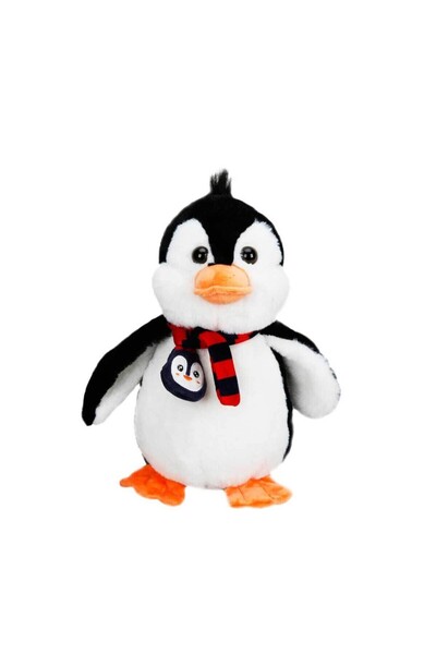 kumkumticaret Plush Penguin with Scarf 32 Cm.