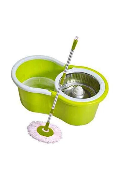 Generic Easy Magic Floor Cleaning 360° Spin Bucket Mop Set With Dual Mop Heads