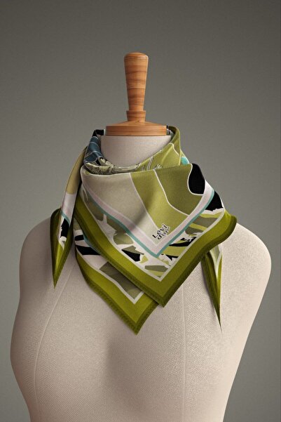 Levidor Φουλάρι με λουλουδάτο σχέδιο μπατίκ με λαμπερό κρυστάλλινο σχέδιο