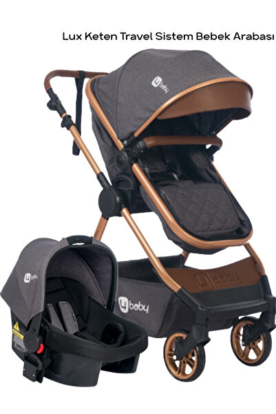 4 Baby Travel Sistem Bebek Arabası & Taşıma Koltuğu | Çift Yönlü, Tam Yatarlı, Doğumdan İtibaren Kullanım