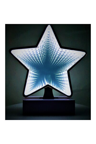 Bibilel Decorațiune luminescentă cu baterii/USB model stea neon 20 cm alb rece