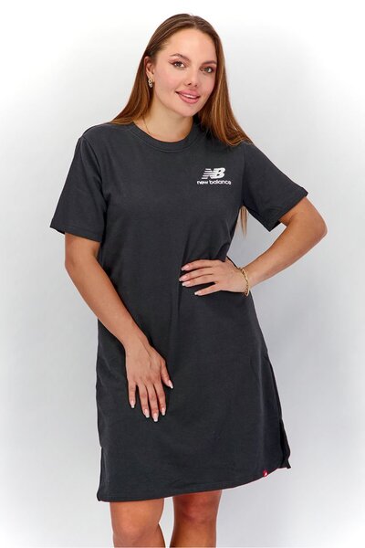 New Balance Women Relaxed Fit Brand Logo Training Dress, Black