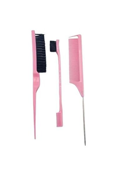 Salon System مجموعة فرشاة شعر - 3 قطع - ألوان متنوعة