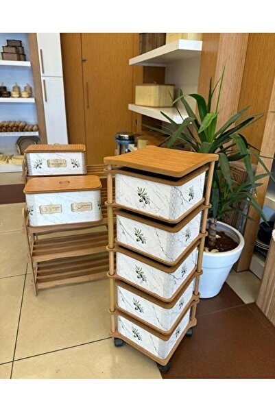 Begin Power Ahşap Kare Sebzelik 5 Katlı Yana Açılır Patates Soğan Tekerlekli ...