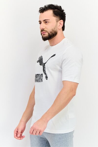 Puma Men Sportswear Fit Short Sleeve Outdoor T-Shirt, White