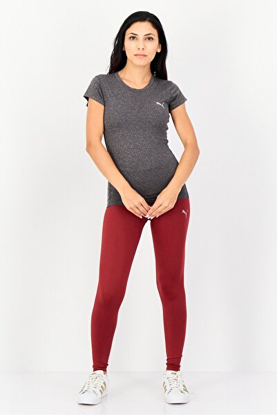 Puma Women Slim Fit Short Sleeves Training T-Shirt, Grey