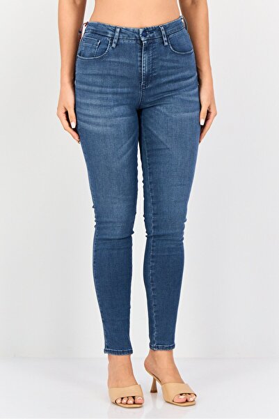 Levi's Levis x Redloop Women 721 Skinny Fit Washed Stretchable Denim Jeans, Blue