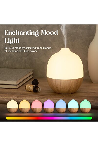 SALUBRITO Difuzor de arome 300 ml, aromaterapie cu ultrasunete