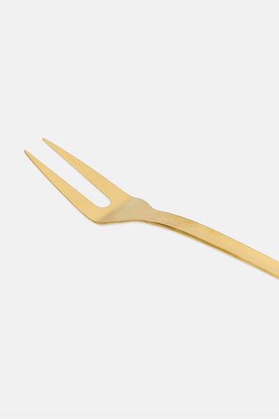 Catherine Malandrino Stainless Steel Meat Fork, Gold
