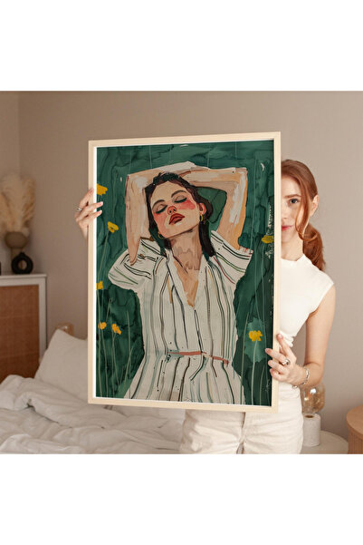 Tuba Decor Tablo dintr-o singură bucată cu rame din lemn pentru sufragerie, sufragerie, bucătărie