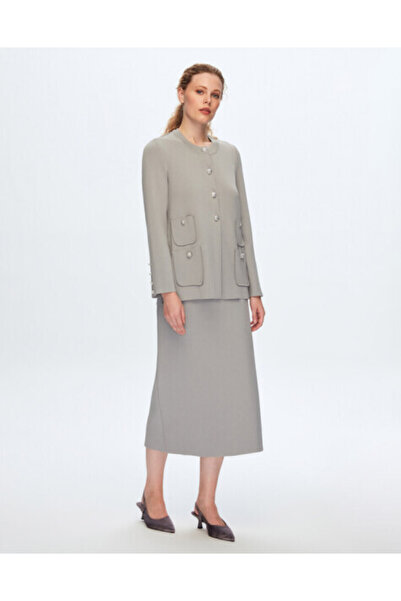 MISS DALIDA T24K-2010 A Kesim Kalem Etek 1179-GREY