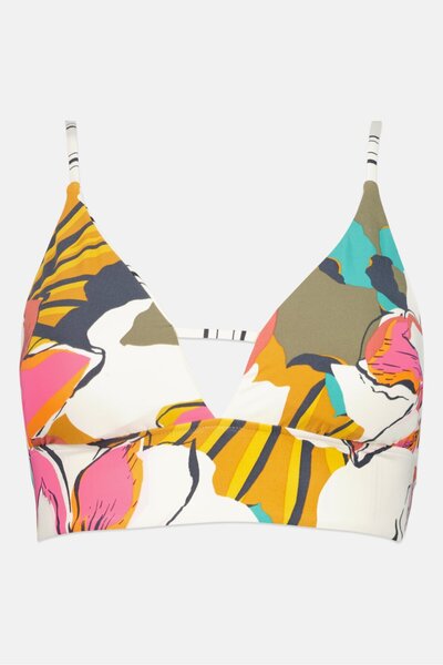 BİLLABONG بيكيني علوي مبطن قابل للعكس بطباعة كاملة للنساء، متعدد الألوان