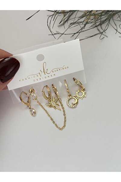 mibrillo 6-Piece Earrings Multiple Earrings