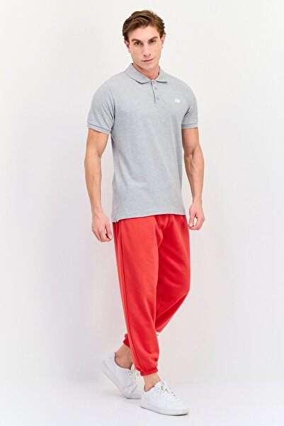 New Balance Men Standard Fit Short Sleeve Outdoor Polo Shirt, Grey