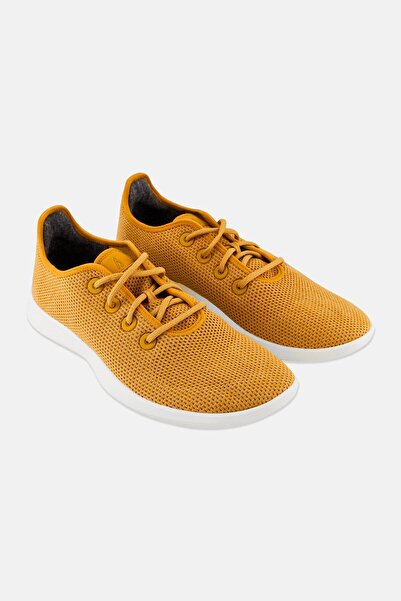 Allbirds Men Tree Runner Lace Up Training Shoes, Mustard