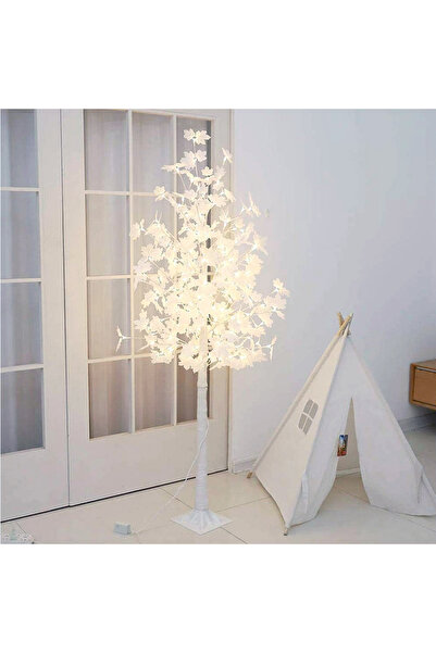 OEM Copac decorativ de Crăciun, 128 leduri, 170 cm, alb rece