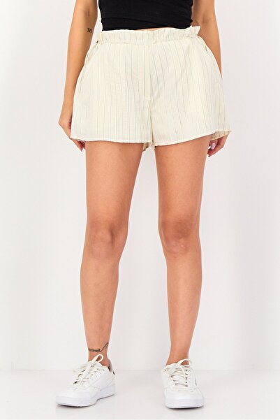 Forever 21 Women Stripe Basic Shorts, Multicolor