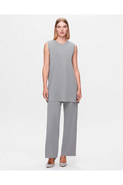 MISS DALIDA T25K-7001 Bol Paça Triko Pantolon VİALE-GREY