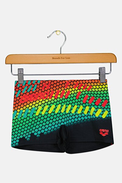 ARENA Kids Boy Graphic Print Swim Shorts, Multicolor