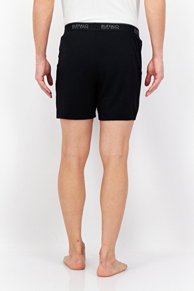 Buffalo David Bitton Men 3 Pack Brand Logo Boxer Brief, Black