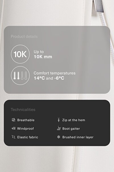 Oysho Water-resistant stretch flare SKI trousers