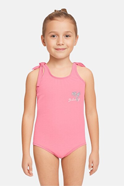 BİLLABONG Kids Girl Graphic Print One Piece Swimwear, Pink