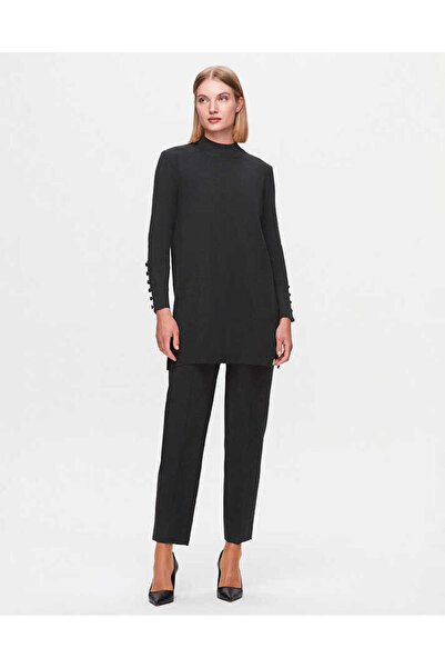 MISS DALIDA T25K-7000 Dar Paça Triko Pantolon BAZA-ANTHRACİTE