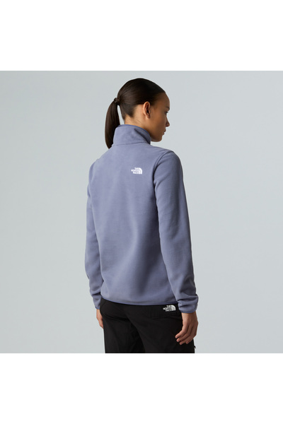 THE NORTH FACE W Glacıer Fleece 1/4 Zıp Jacket Kadin Mavi Polar Nf0a8d2jbtr1