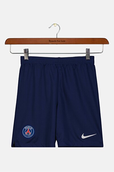 Nike Kids Boy Dri-Fit PSG Football Jersey Shorts, Navy