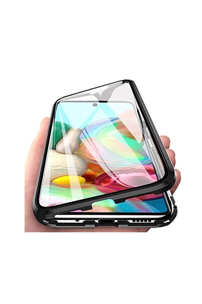 Apple Magnetic 360 Protective Case with Tempered Glass compatible with iPhone 7 Plus, Black