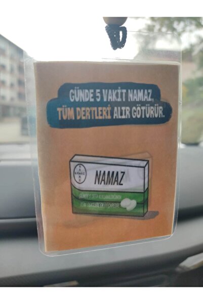 Eslemita 5 vakit Namaz Araba Süsü Dikiz Aynası Süsü Araba Duası